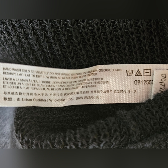 Free People Oh Yeah Sweater Pants Linen Blend Jogger Styl Semi Sheer Black S NWT - Picture 11 of 14